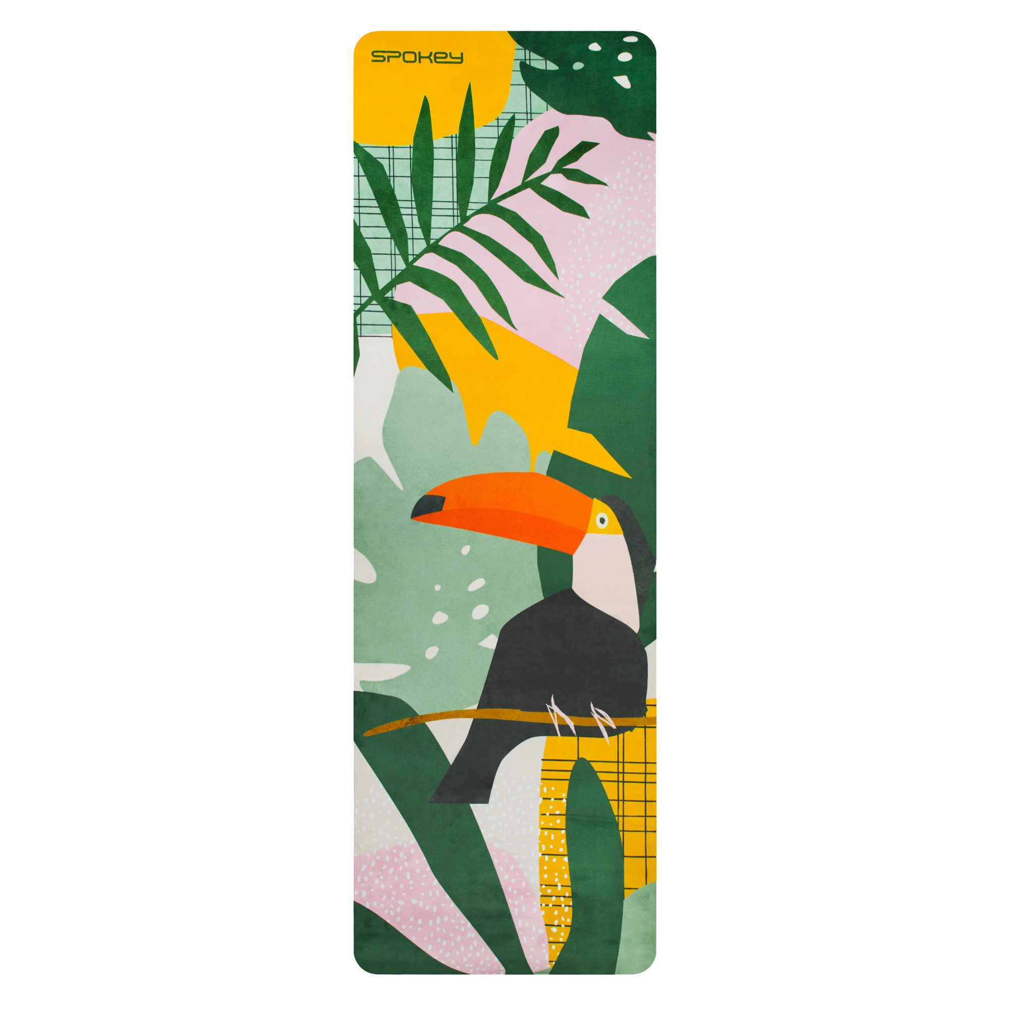 Spokey Home Jungle Fitnessmat Antislip Microfiber Suède 183x61 cm Spokey Home Jungle Fitnessmat Antislip Microfiber Suède 183x61 cm