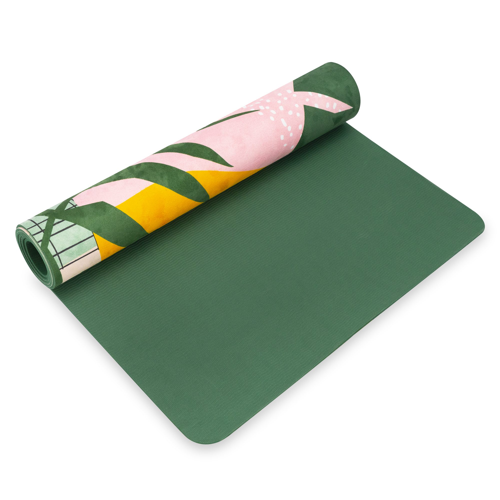 Spokey Home Jungle Fitnessmat Antislip Microfiber Suède 183x61 cm Spokey Home Jungle Fitnessmat Antislip Microfiber Suède 183x61 cm