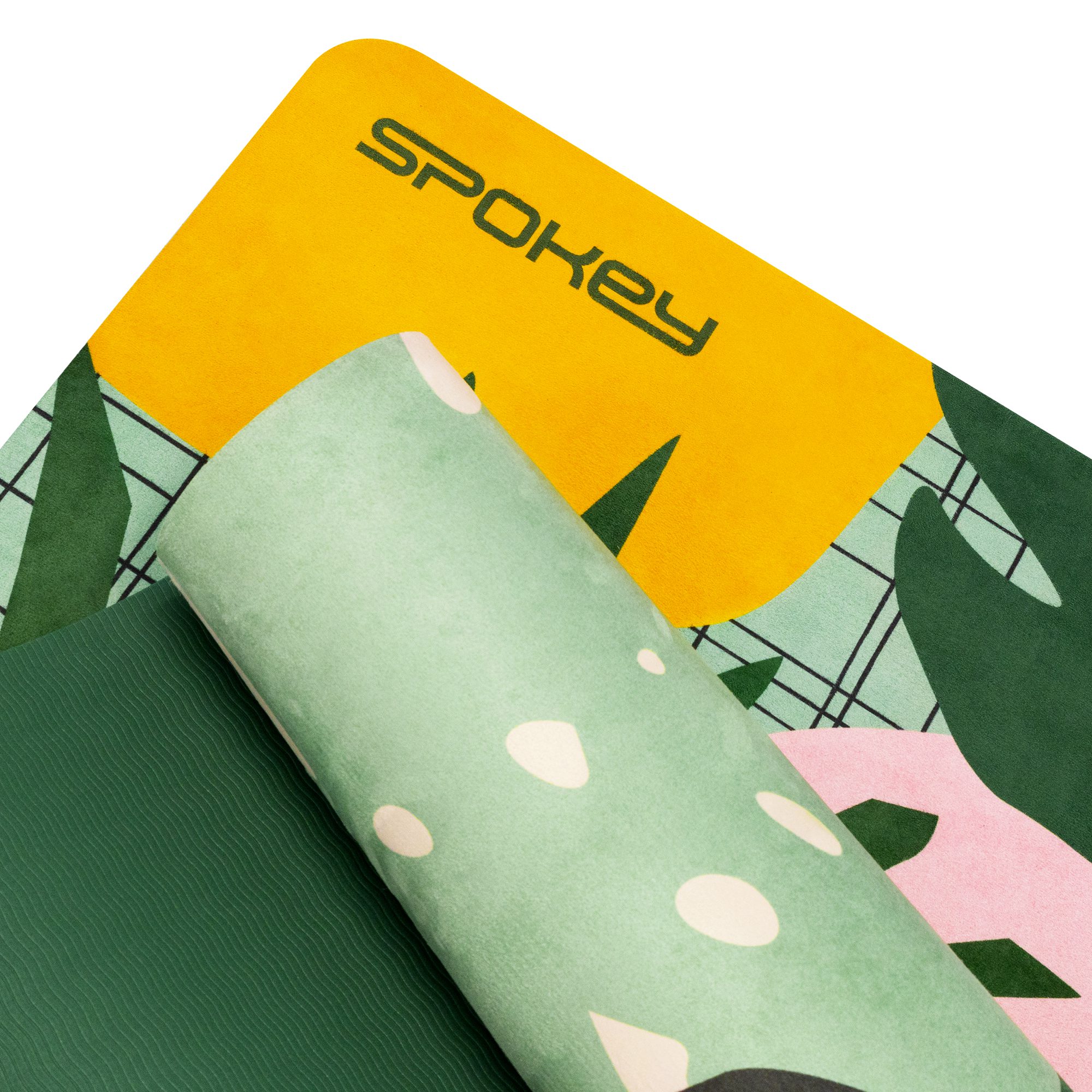 Spokey Home Jungle Fitnessmat Antislip Microfiber Suède 183x61 cm Spokey Home Jungle Fitnessmat Antislip Microfiber Suède 183x61 cm