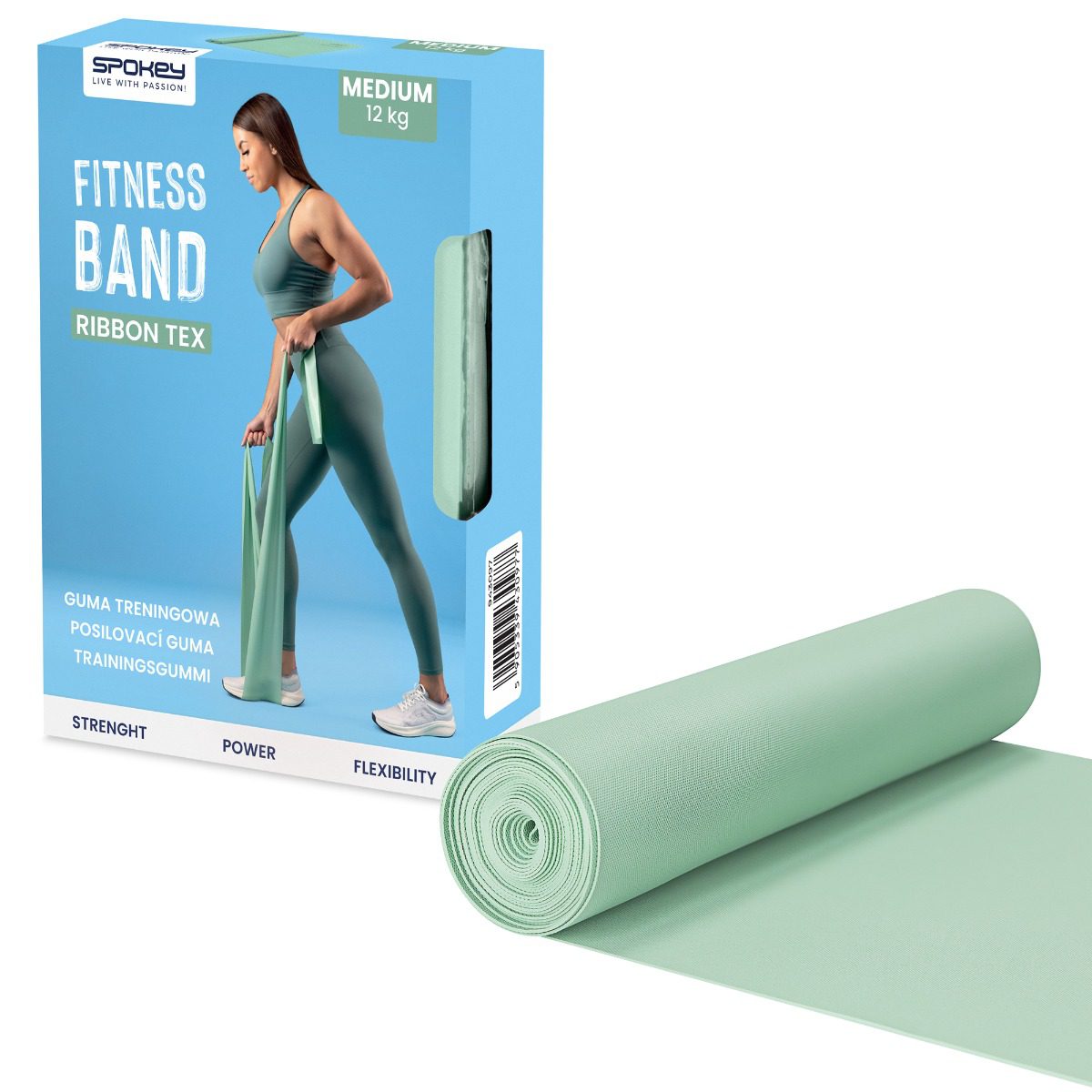 Spokey Weerstandsband Paars Medium Ribbon Tex Spokey Weerstandsband Paars Medium Ribbon Tex