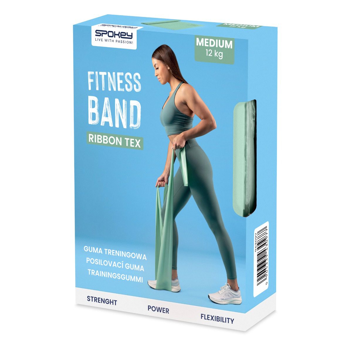 Spokey Weerstandsband Paars Medium Ribbon Tex Spokey Weerstandsband Paars Medium Ribbon Tex