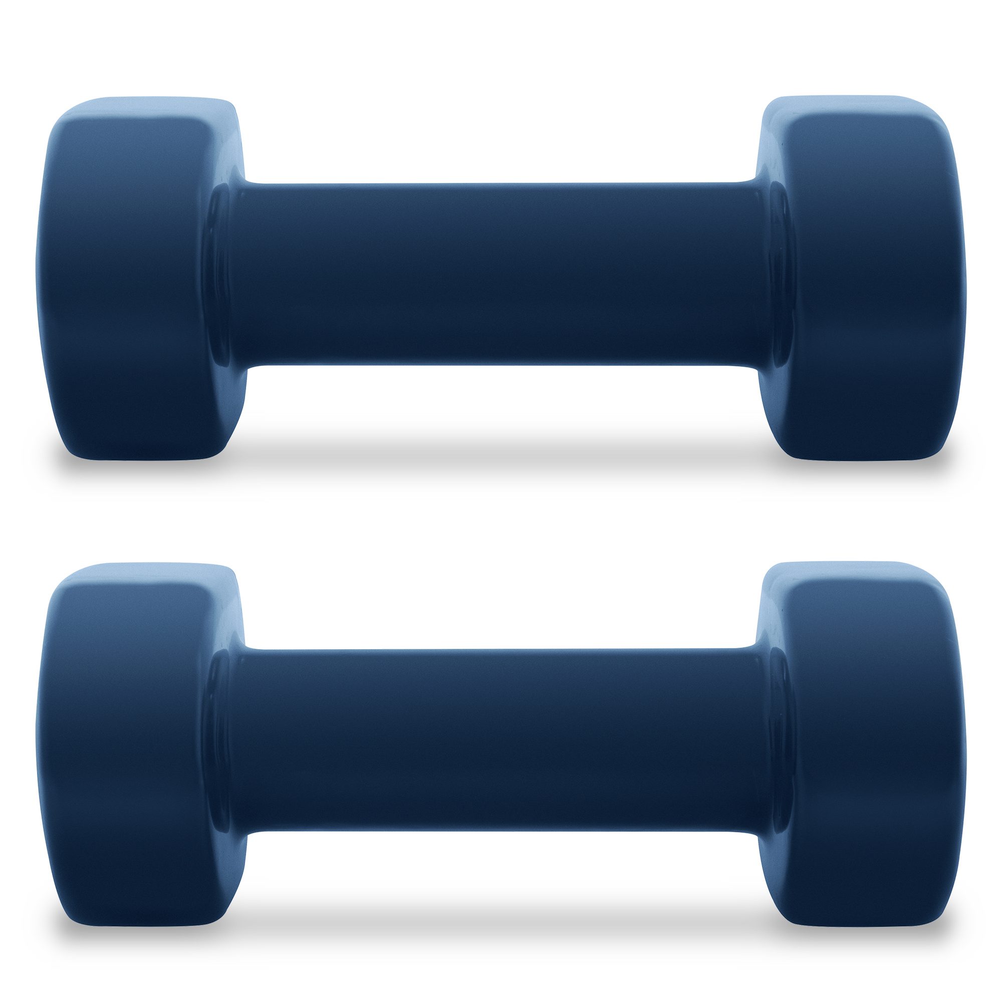 Spokey SHAPE vinyl dumbbells 2 x 3 kg blauw Spokey SHAPE vinyl dumbbells 2 x 3 kg blauw