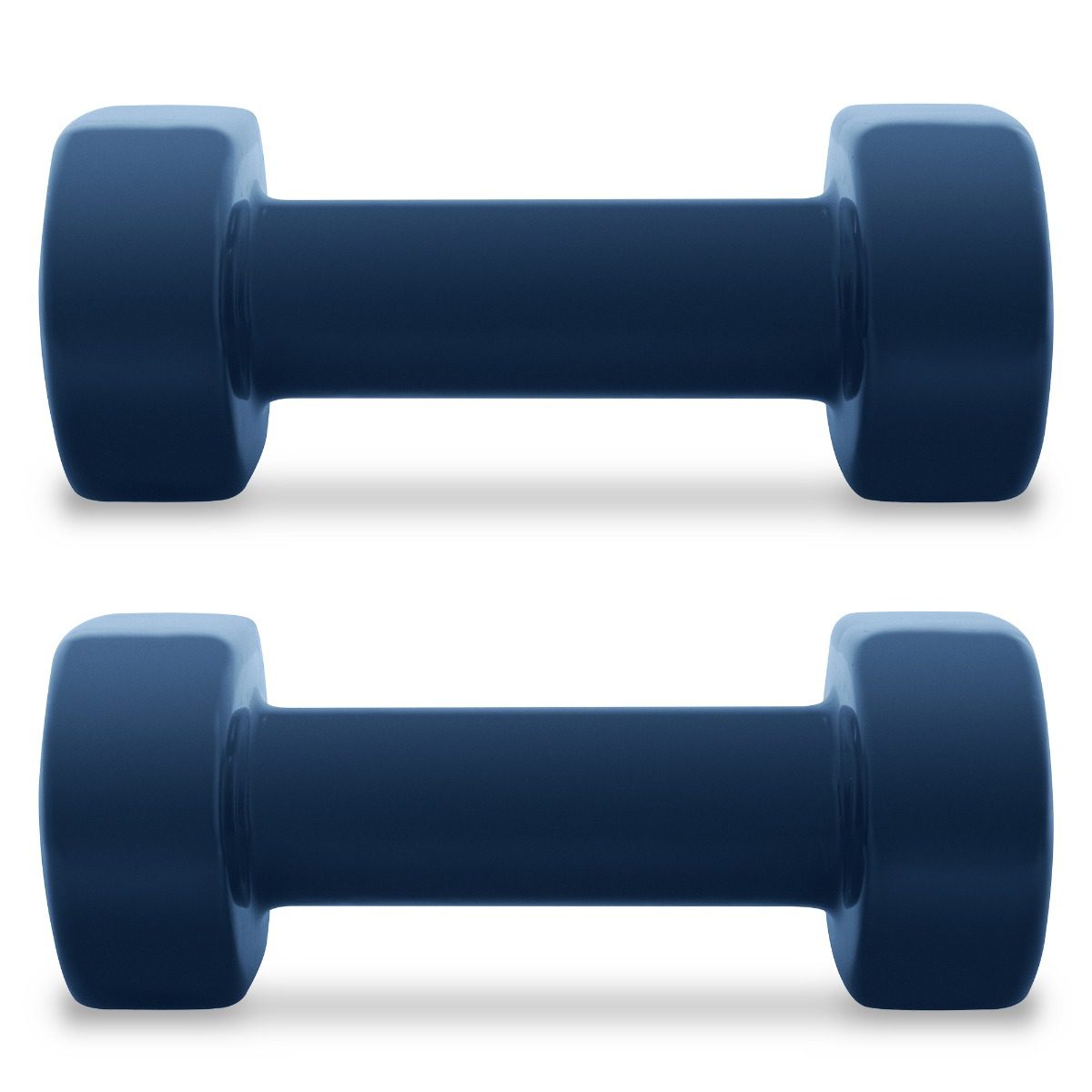 Spokey SHAPE vinyl dumbbells 2 x 3 kg blauw Spokey SHAPE vinyl dumbbells 2 x 3 kg blauw