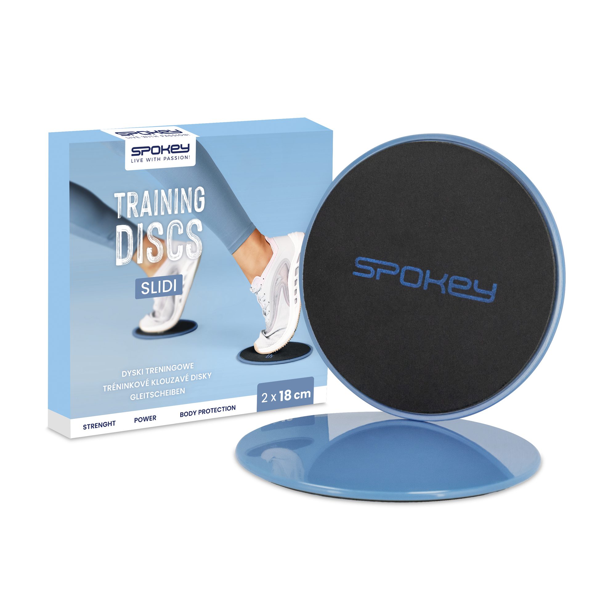 Spokey SLIDI glijschijven voor balans en stabiliteit 18 cm Spokey SLIDI glijschijven voor balans en stabiliteit 18 cm