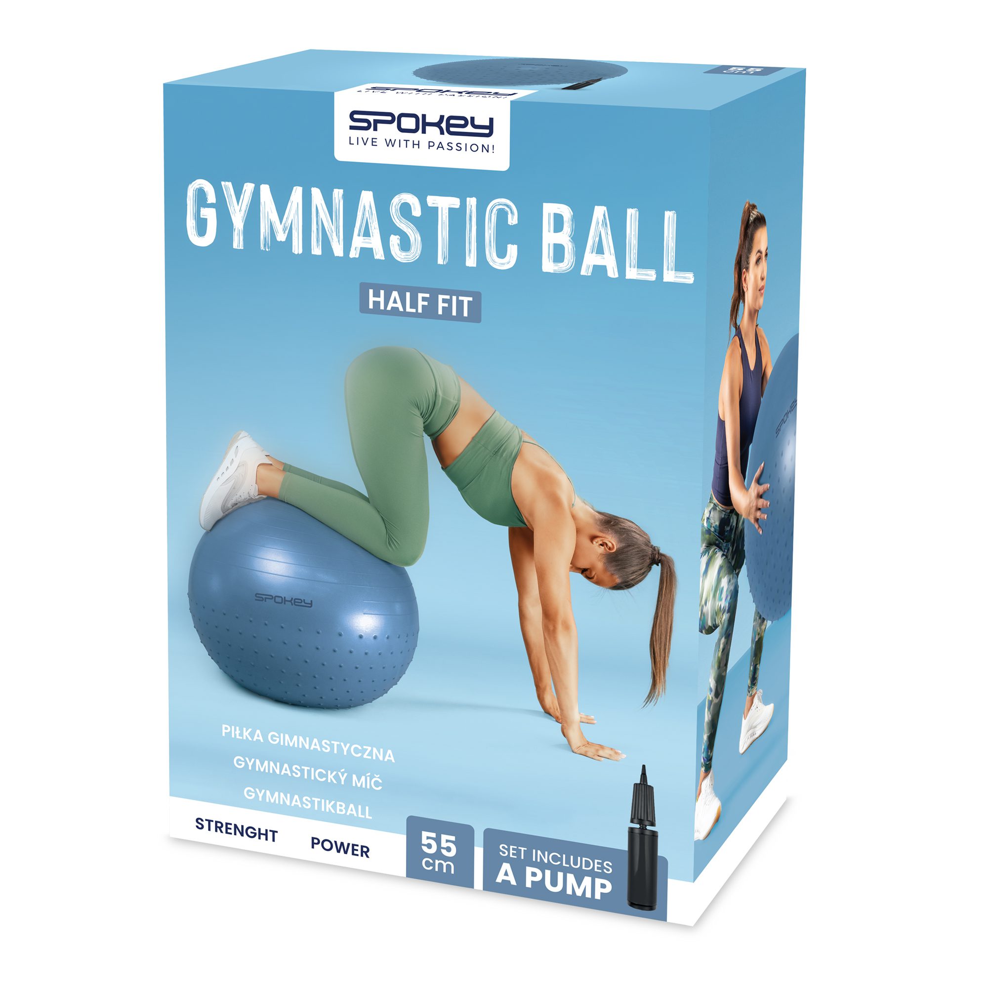 Spokey Half Fit Gymbal Met Massage 55 Cm Spokey Half Fit Gymbal Met Massage 55 Cm