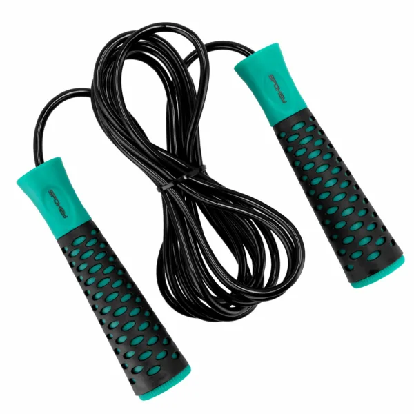 Spokey Candy Rope Springtouw Zwart Groen Spokey Candy Rope Springtouw Zwart Groen