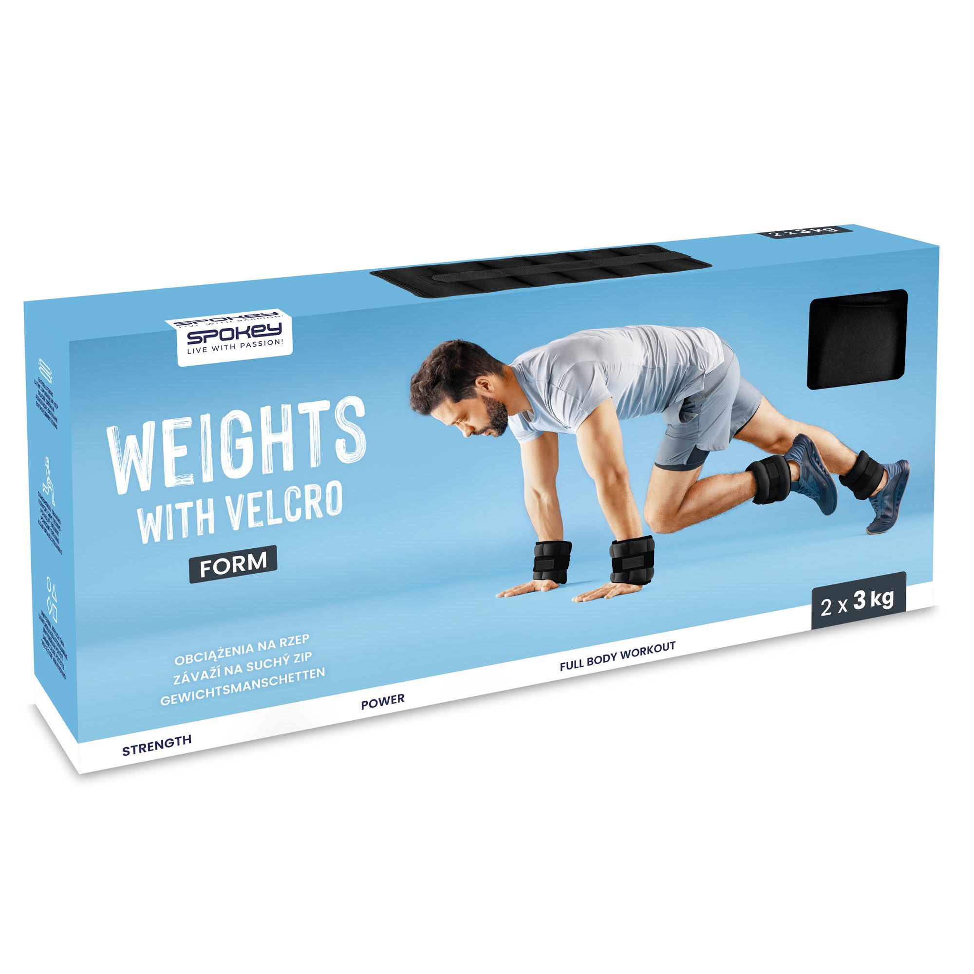 Spokey Form pols- en enkelgewichten 3 kg set Spokey Form pols- en enkelgewichten 3 kg set
