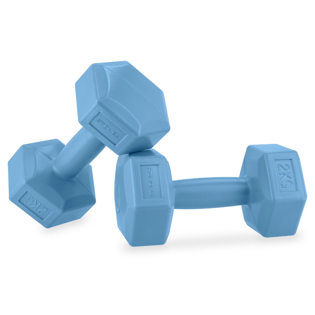 Spokey Monster Hexagonale Dumbbells 2 x 2 kg Blauw Spokey Monster Hexagonale Dumbbells 2 x 2 kg Blauw
