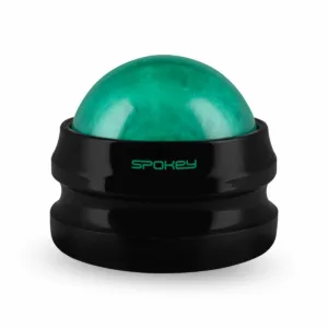 Spokey GLOB massagebal zwart 360° met antislip handvat