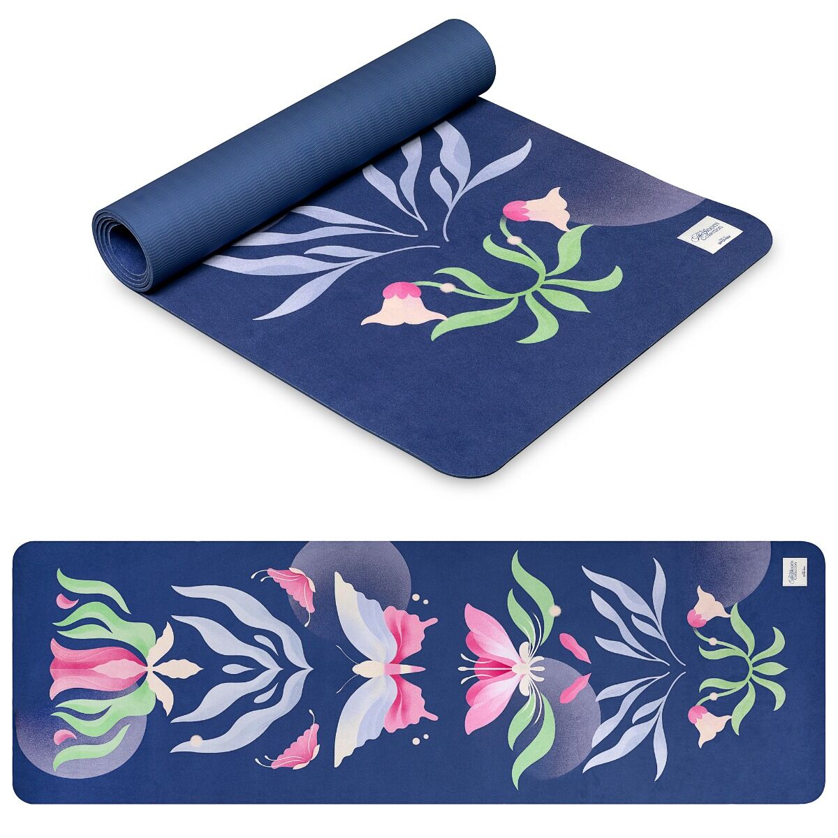 Spokey universele yogamat 183 x 61 cm paars print Spokey universele yogamat 183 x 61 cm paars print