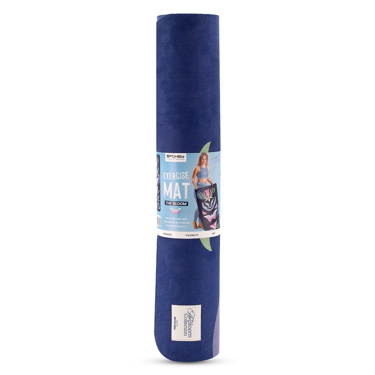Spokey universele yogamat 183 x 61 cm paars print Spokey universele yogamat 183 x 61 cm paars print