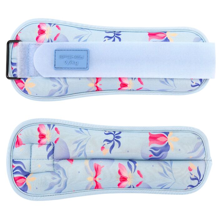 Spokey Verstelbare Enkel en Polsgewichten 2x 0,5 kg Bloemenprint Spokey Verstelbare Enkel en Polsgewichten 2x 0,5 kg Bloemenprint