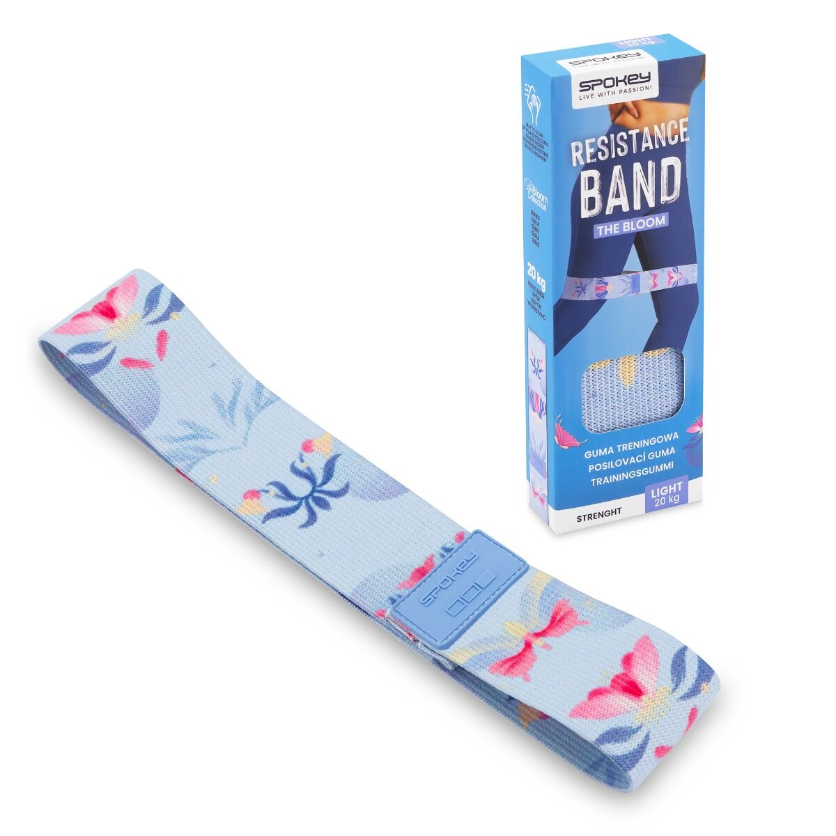 Spokey Bloom Weerstandsband Blauw Roze 32x5 cm 20 kg Spokey Bloom Weerstandsband Blauw Roze 32x5 cm 20 kg