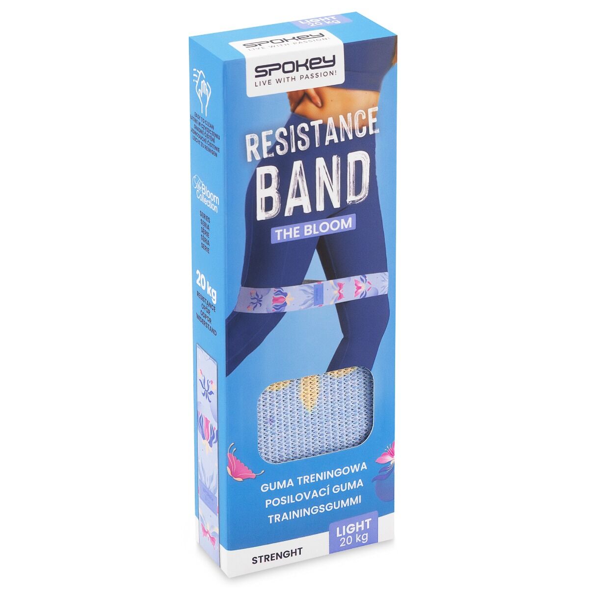 Spokey Bloom Weerstandsband Blauw Roze 32x5 cm 20 kg Spokey Bloom Weerstandsband Blauw Roze 32x5 cm 20 kg