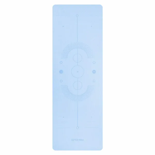 Spokey Mandala Yogamat en Fitnessmat 183 x 61 cm 4 mm Lichtblauw