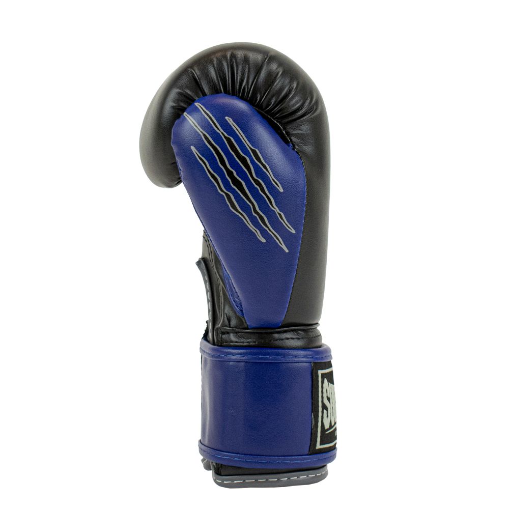 Super Pro Combat Gear Bokshandschoen - Wolf - Blauw / Grijs / Zwart Super Pro Combat Gear Bokshandschoen - Wolf - Blauw / Grijs / Zwart
