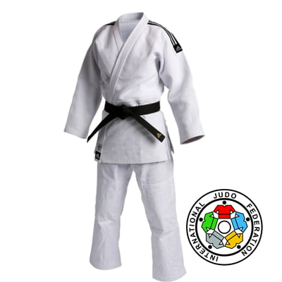 Adidas Judopak - Champion slimfit IJF - Wit (ADIJIJFS-W) Adidas Judopak - Champion slimfit IJF - Wit (ADIJIJFS-W)