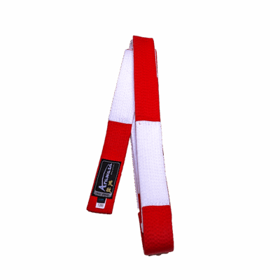 Arawaza Karateband - Master - Rood / Wit (ARABEMWHRE)