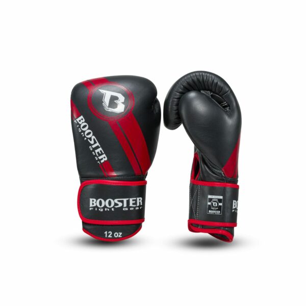 Booster V3 Bokshandschoenen Zwart Rood (BGL 1 V3 BLACK RED FOIL) Booster V3 Bokshandschoenen Zwart Rood (BGL 1 V3 BLACK RED FOIL)