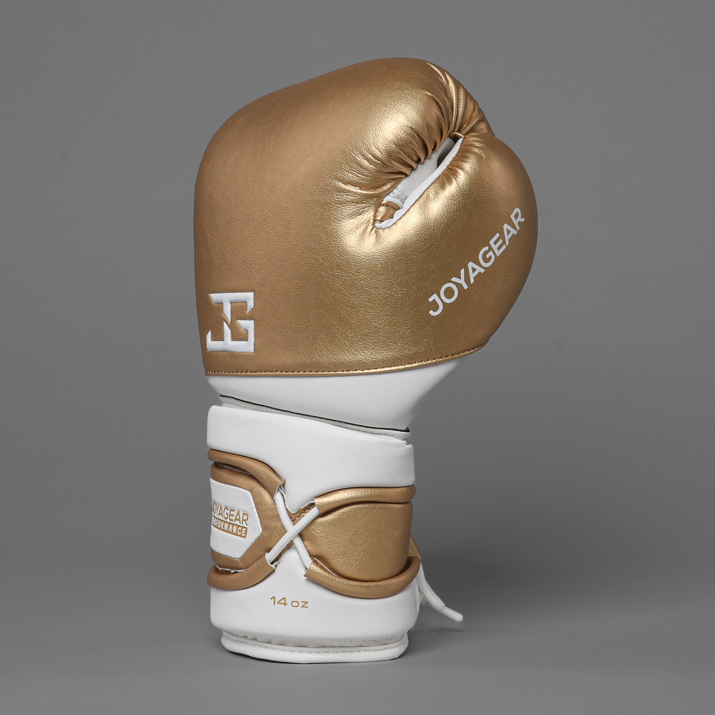 Joya Performance V2 Veters Bokshandschoenen Wit Goud Joya Performance V2 Veters Bokshandschoenen Wit Goud