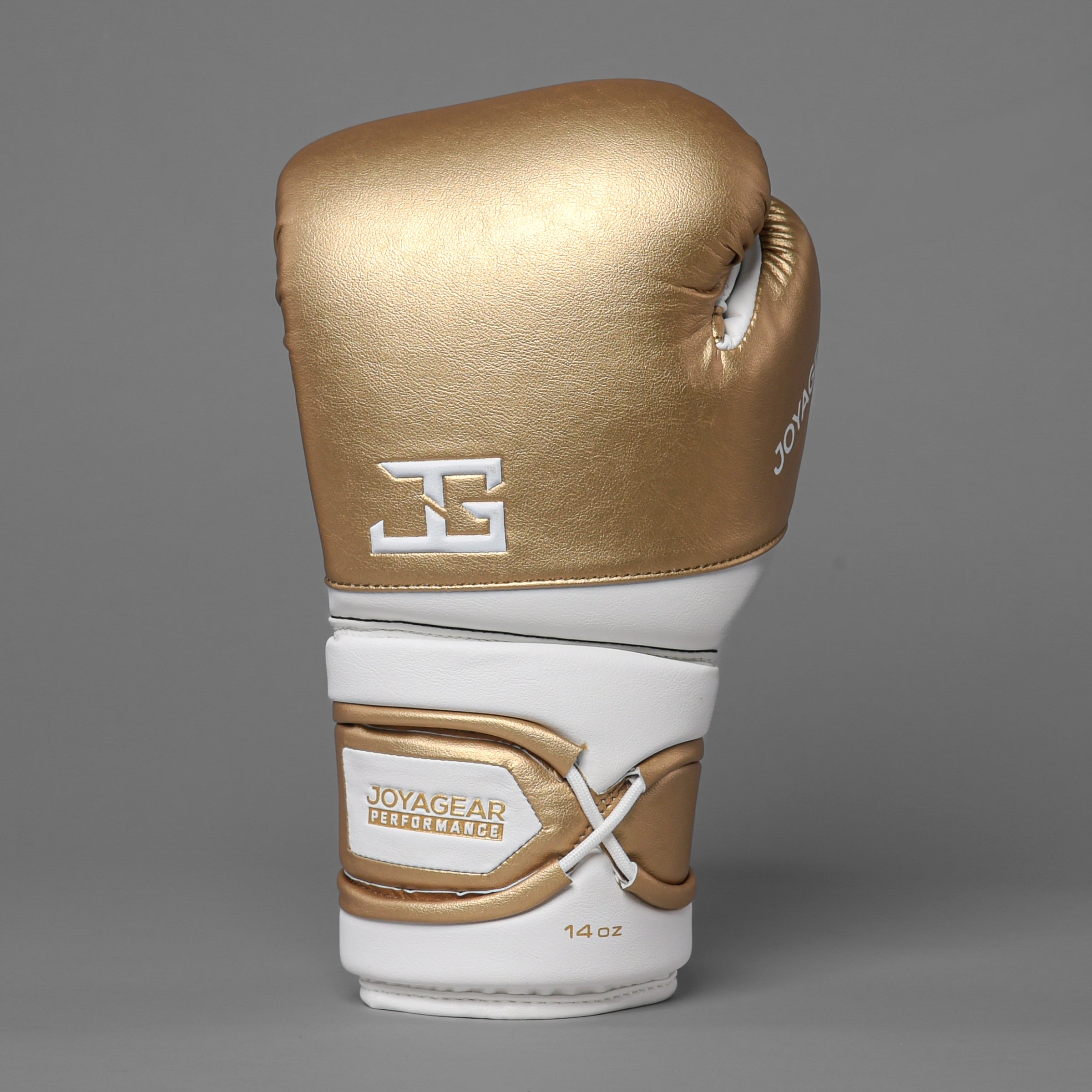 Joya Performance V2 Veters Bokshandschoenen Wit Goud Joya Performance V2 Veters Bokshandschoenen Wit Goud
