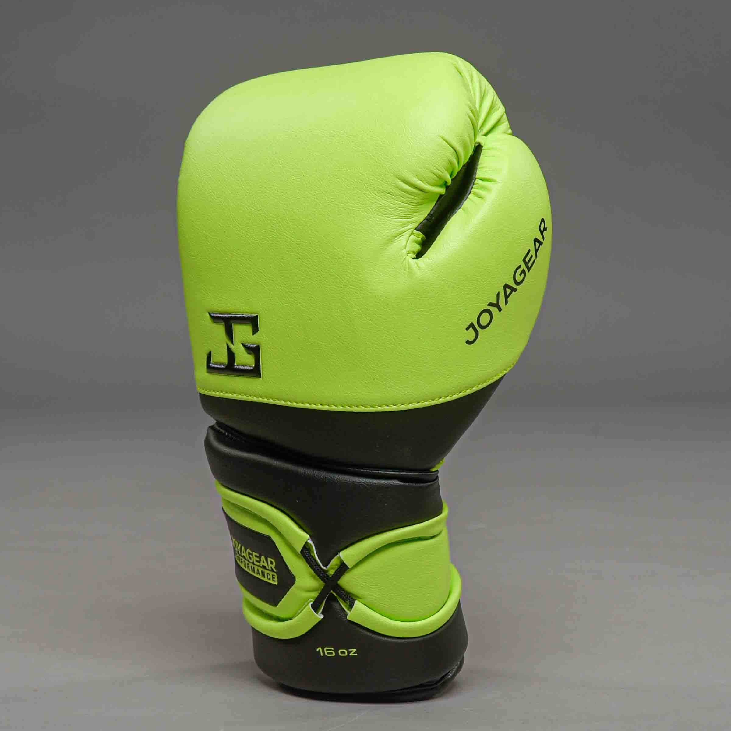 Joya Performance V2 Veters Bokshandschoenen Limoengroen Zwart Joya Performance V2 Veters Bokshandschoenen Limoengroen Zwart