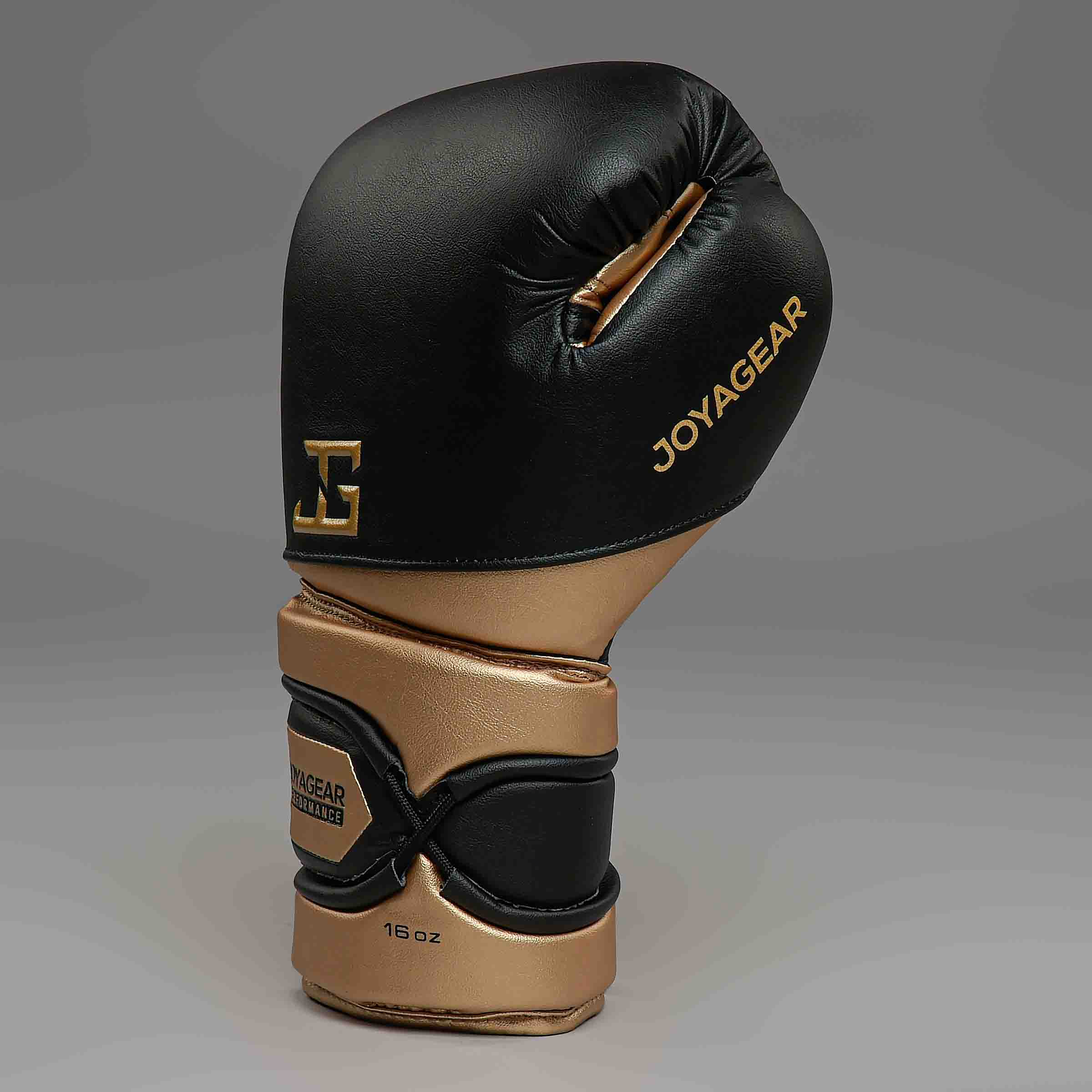 Joya Performance V2 Veters Bokshandschoenen Zwart Goud Joya Performance V2 Veters Bokshandschoenen Zwart Goud