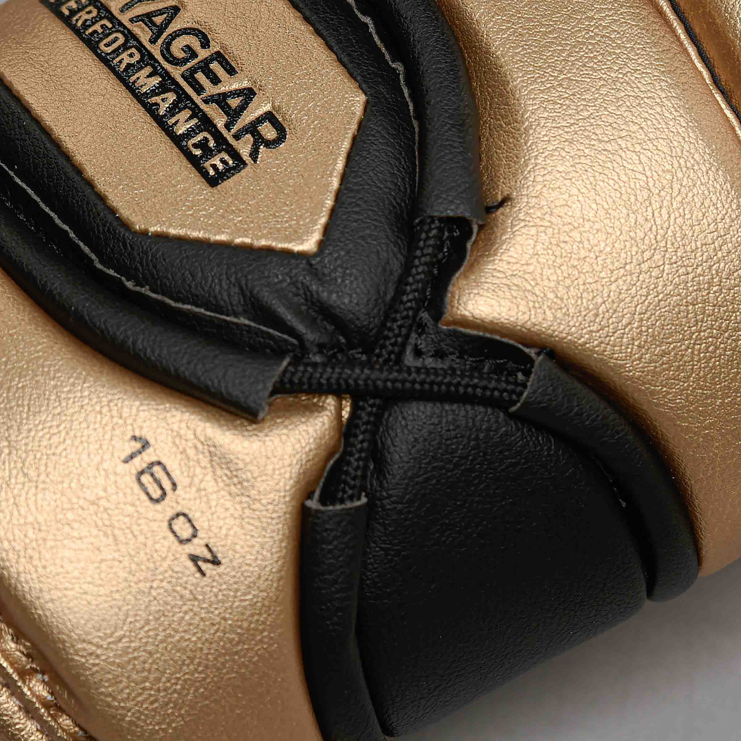 Joya Performance V2 Veters Bokshandschoenen Zwart Goud Joya Performance V2 Veters Bokshandschoenen Zwart Goud