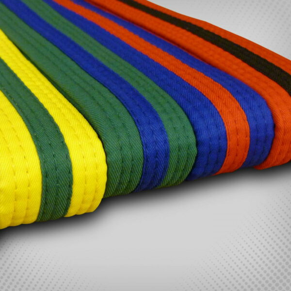 JCalicu Taekwondoband - Taekwondo banden - Wit / Geel / Groen / Rood / Zwart / Blauw (JC-7000) JCalicu Taekwondoband - Taekwondo banden - Wit / Geel / Groen / Rood / Zwart / Blauw (JC-7000)
