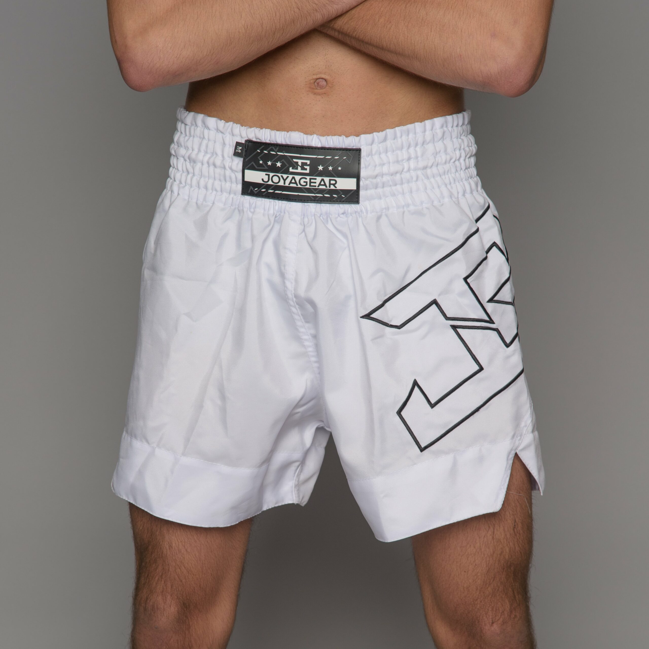 Joya Strike Kickboksbroek Wit Zwart Joya Strike Kickboksbroek Wit Zwart