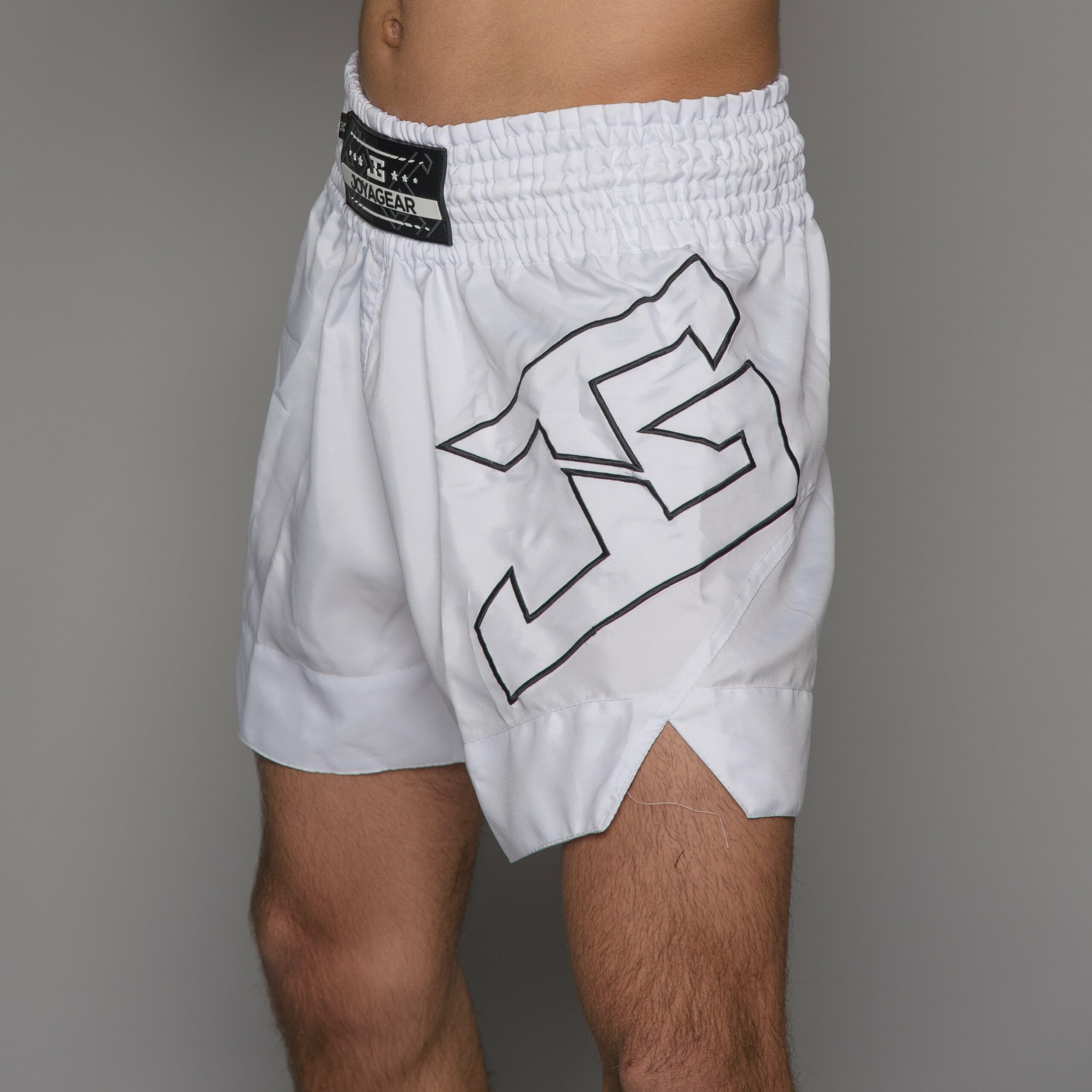 Joya Strike Kickboksbroek Wit Zwart Joya Strike Kickboksbroek Wit Zwart