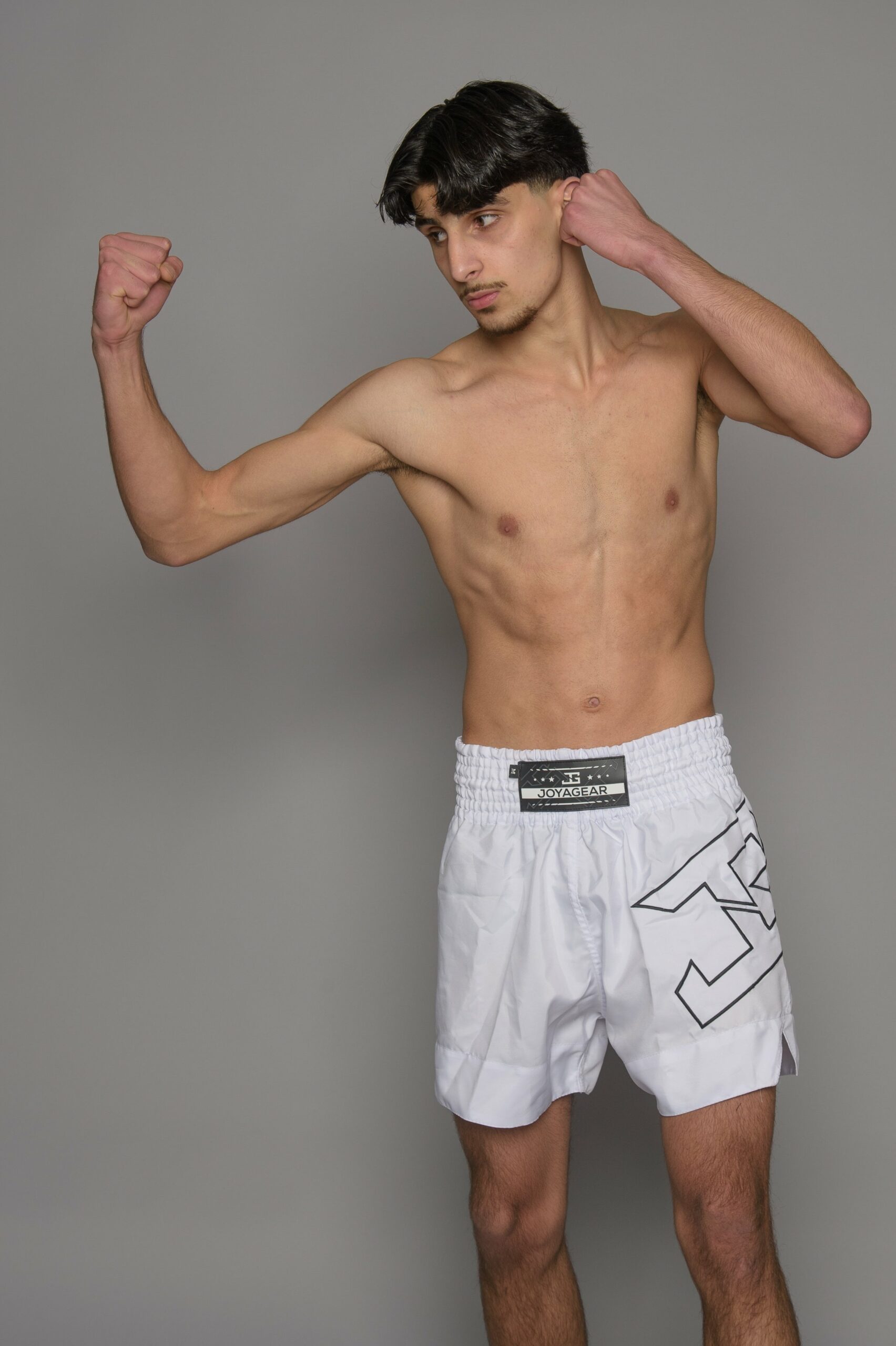 Joya Strike Kickboksbroek Wit Zwart Joya Strike Kickboksbroek Wit Zwart