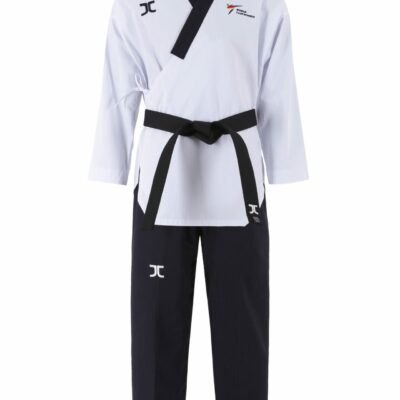 JCalicu Taekwondopak - Poomsae dan WT - wit / zwart (JC-K2011) JCalicu Taekwondopak - Poomsae dan WT - wit / zwart (JC-K2011)