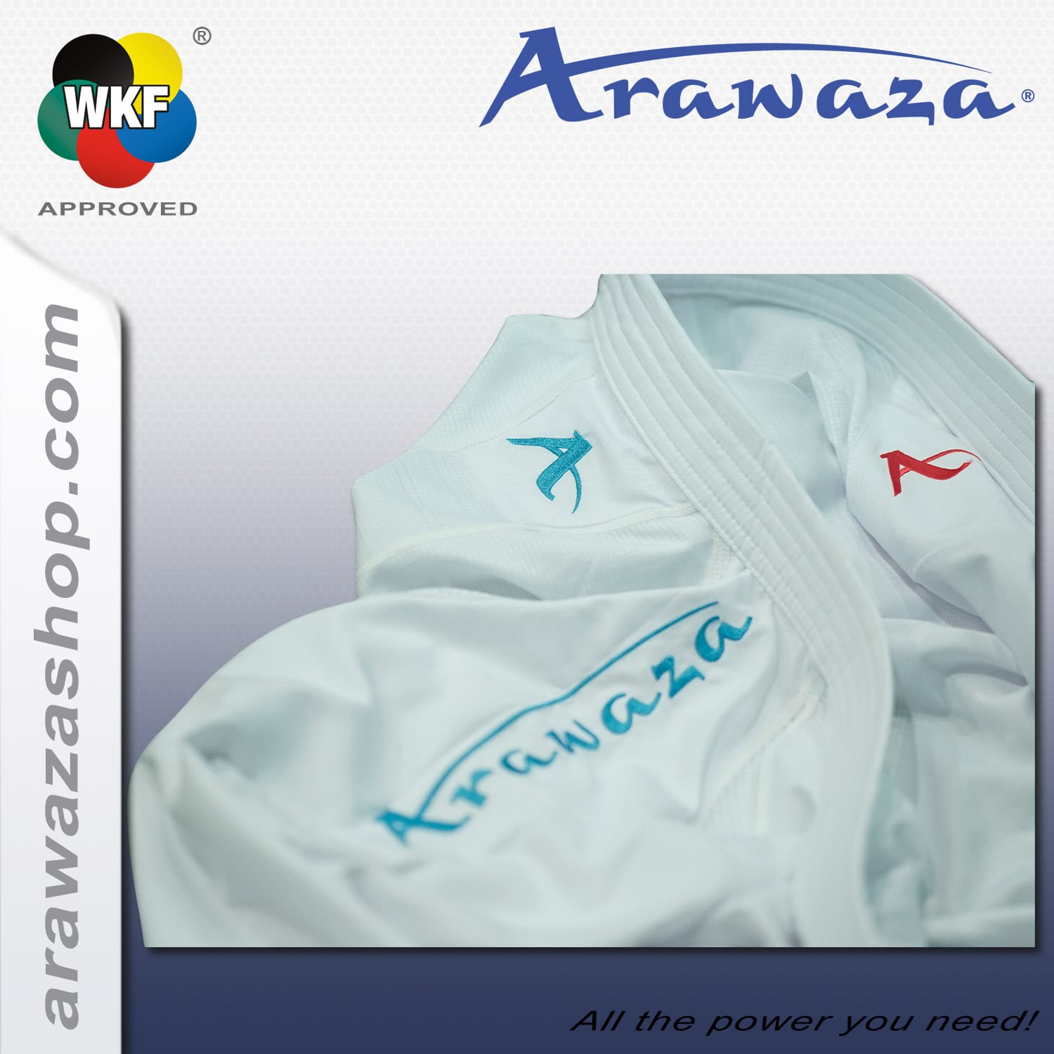 Arawaza Karate pak - Rev x Reversable WKF approved - Blauw / Rood (RKREXRPLWKF) Arawaza Karate pak - Rev x Reversable WKF approved - Blauw / Rood (RKREXRPLWKF)