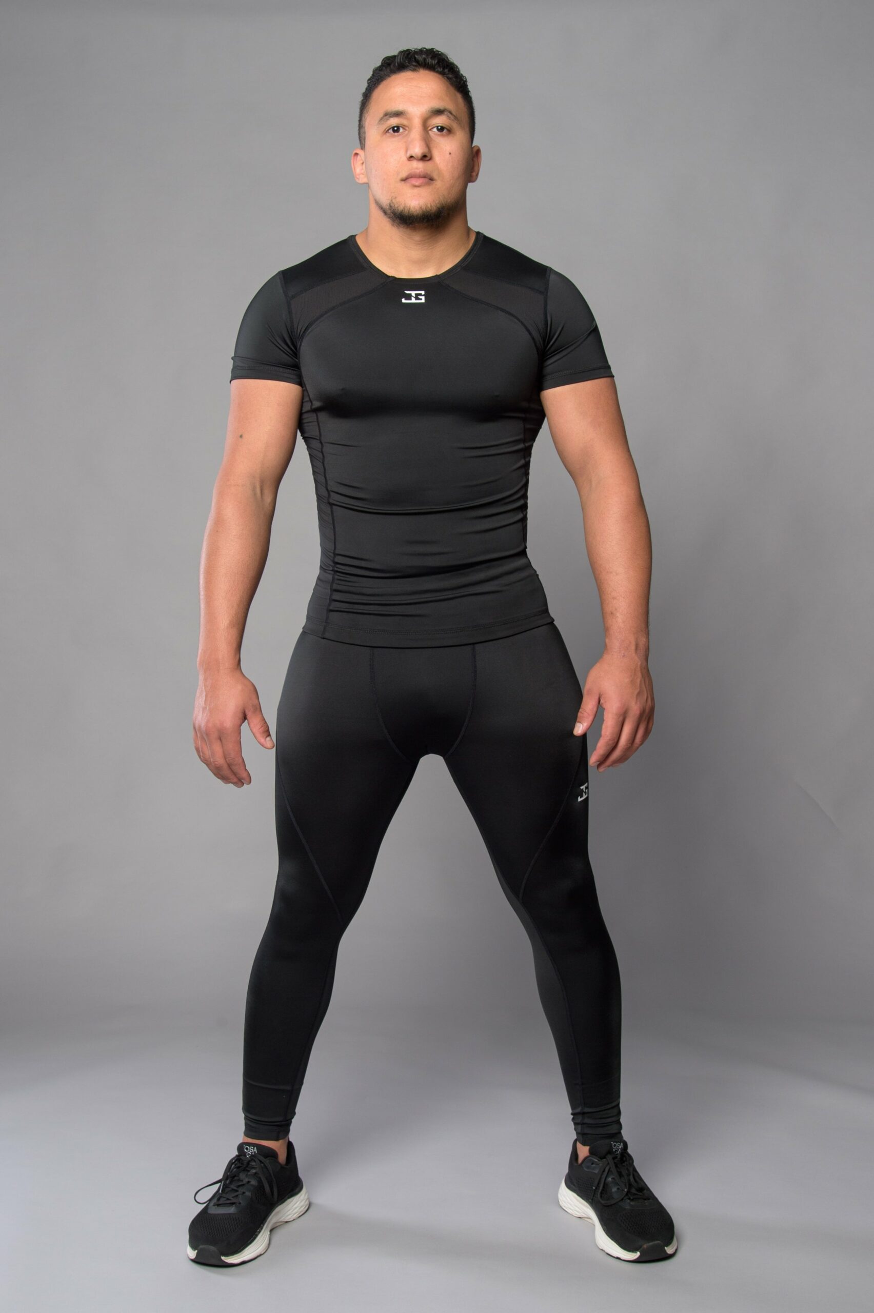 Joya Compressie Rashguard Korte Mouwen Zwart Wit Joya Compressie Rashguard Korte Mouwen Zwart Wit