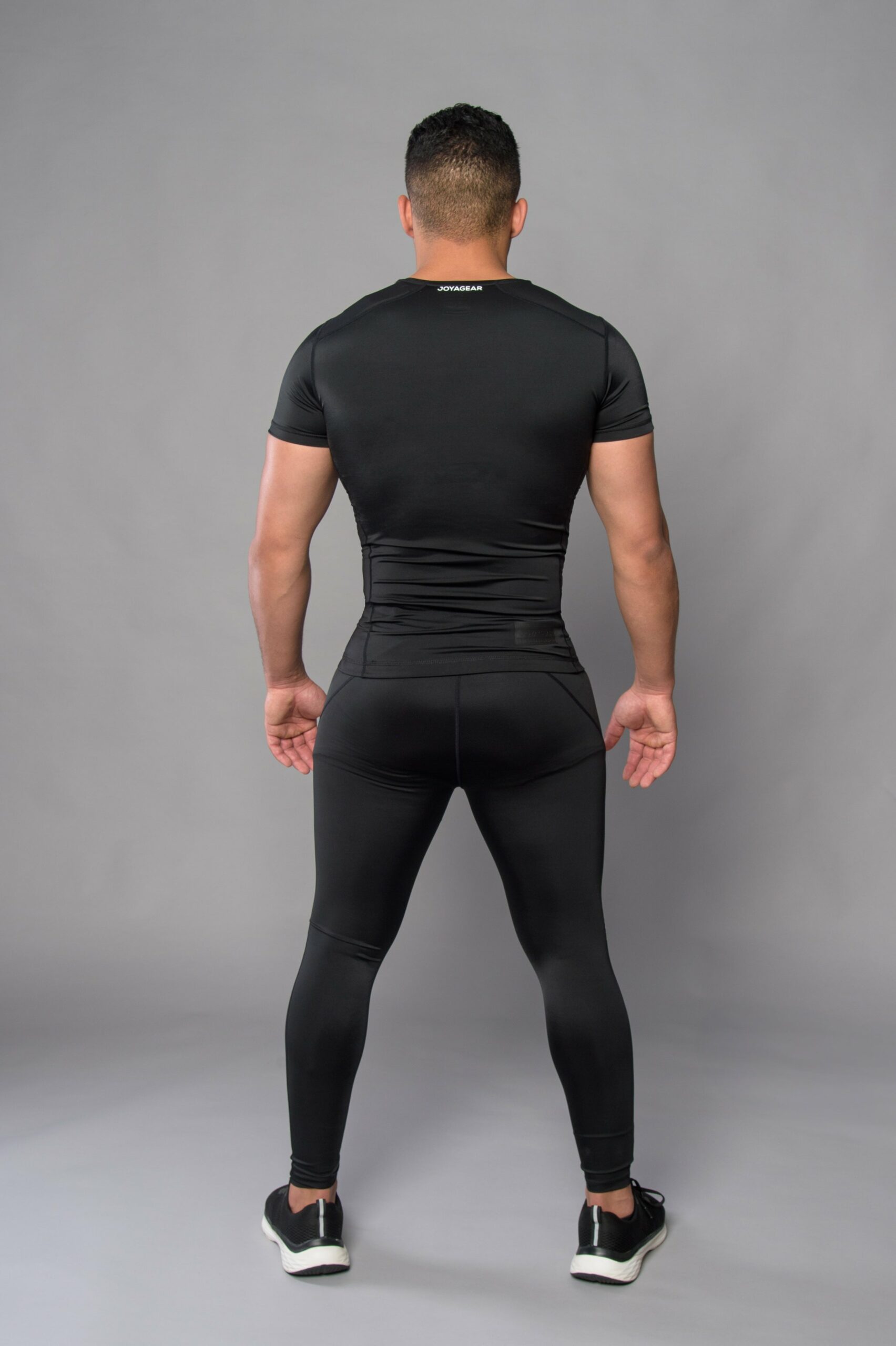Joya Compressie Rashguard Korte Mouwen Zwart Wit Joya Compressie Rashguard Korte Mouwen Zwart Wit