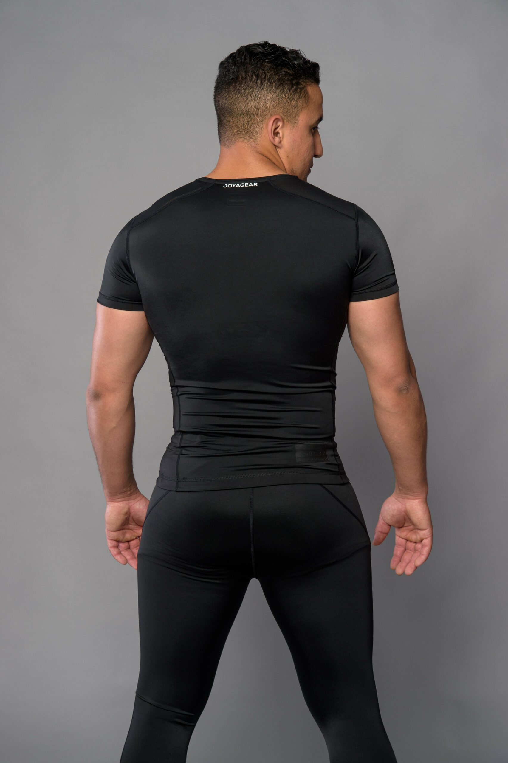 Joya Compressie Rashguard Korte Mouwen Zwart Wit Joya Compressie Rashguard Korte Mouwen Zwart Wit