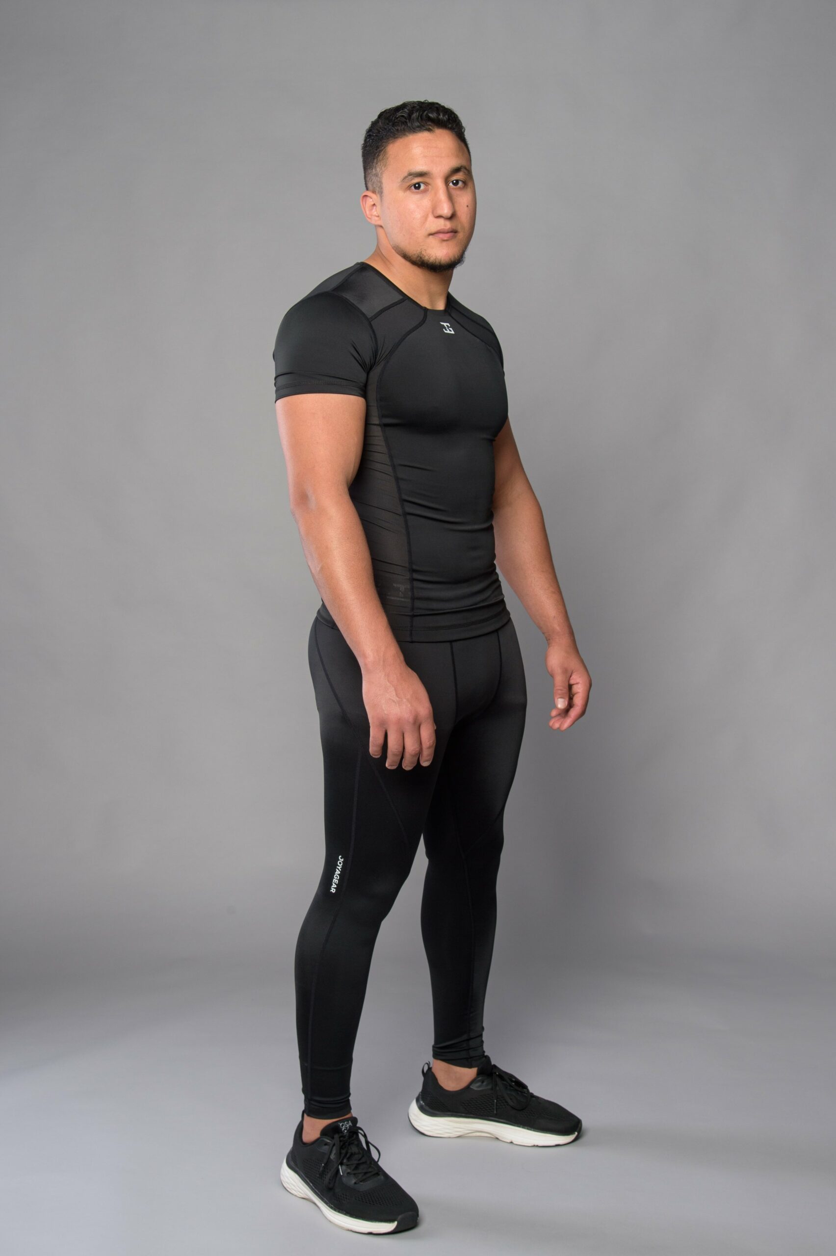 Joya Compressie Rashguard Korte Mouwen Zwart Wit Joya Compressie Rashguard Korte Mouwen Zwart Wit