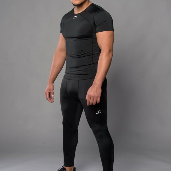 Joya Compressie Rashguard Korte Mouwen Zwart Wit Joya Compressie Rashguard Korte Mouwen Zwart Wit
