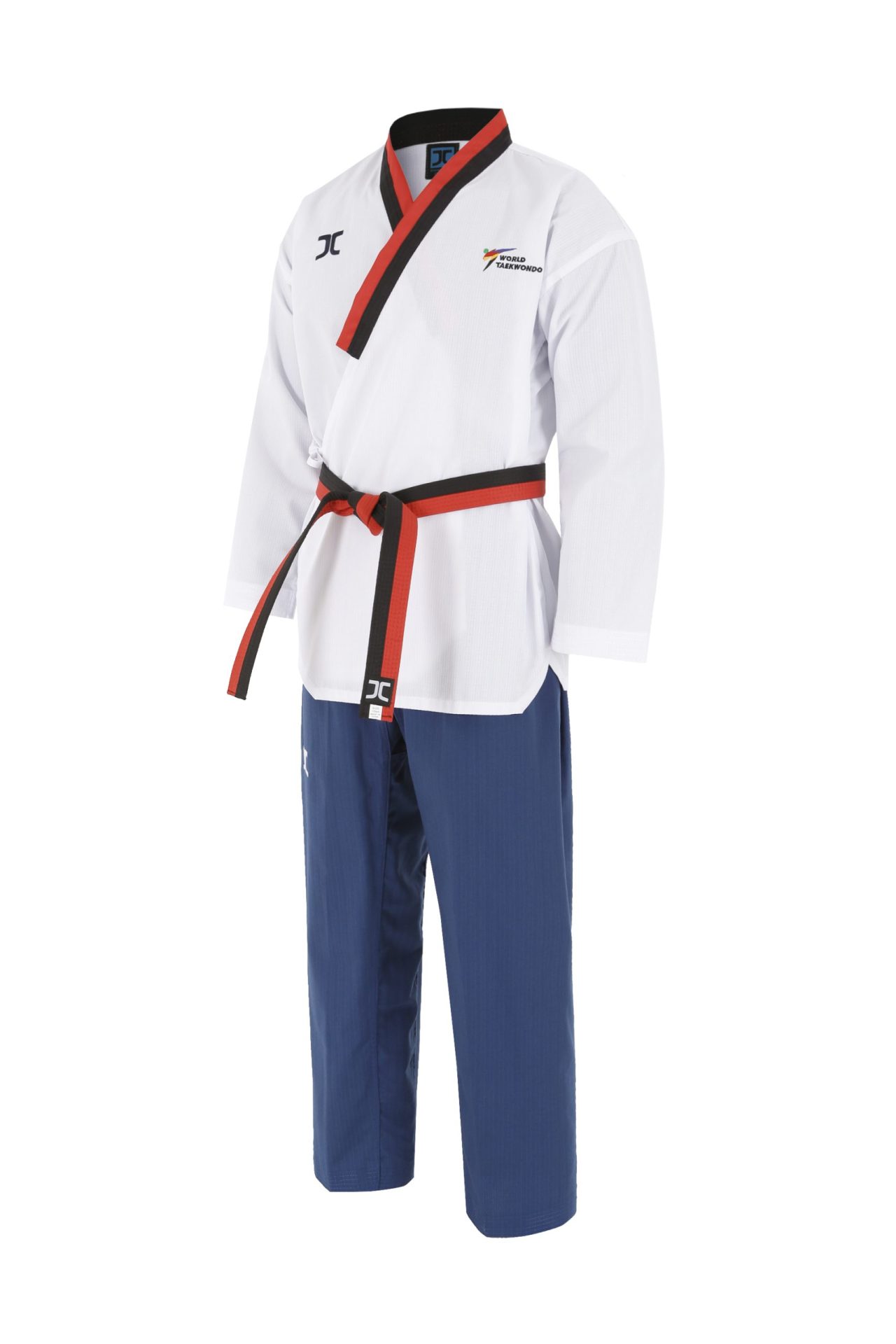 JCalicu Taekwondopak - poomsae taekwondopak poom jongen WT - wit-blauw (JC-T1080) JCalicu Taekwondopak - poomsae taekwondopak poom jongen WT - wit-blauw (JC-T1080)