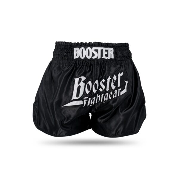 Booster Fight Gear Thunder Muay Thai Trunks (TBT THUNDER BK WH)<!-- 676889 Booster -->