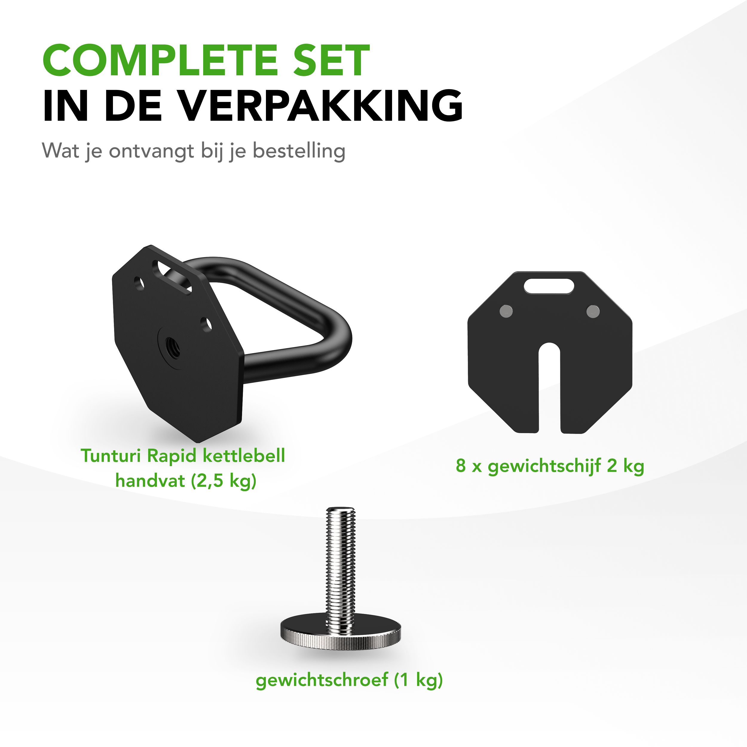 Tunturi Kettlebell - Rapid Adjustable Kettlebell Set 19,5kg - Zwart Tunturi Kettlebell - Rapid Adjustable Kettlebell Set 19,5kg - Zwart