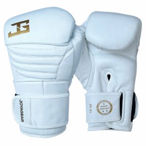 Joya Falcon Kickbokshandschoenen Wit Goud Leer