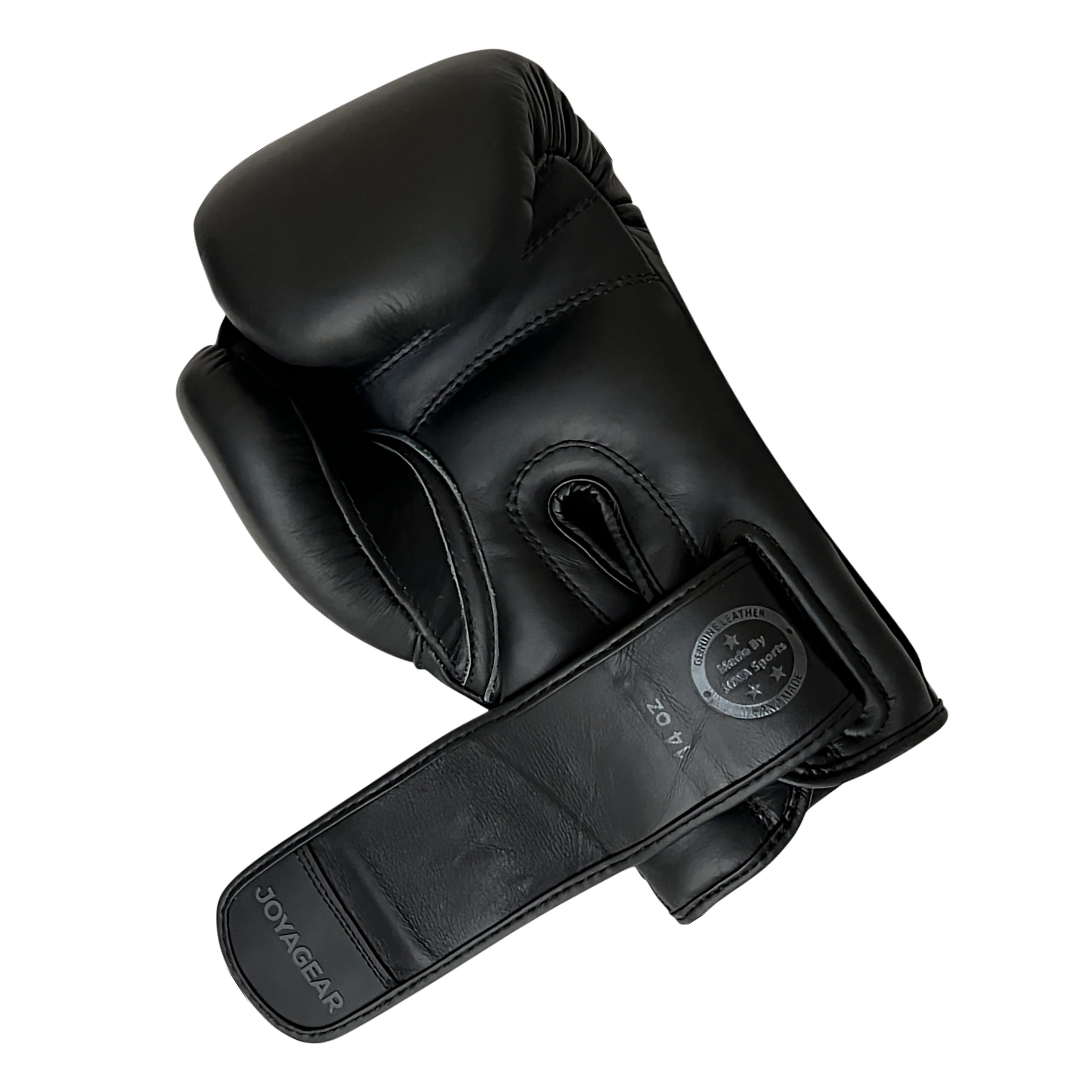Joya Falcon Kickbokshandschoenen Leer Black Black Joya Falcon Kickbokshandschoenen Leer Black Black