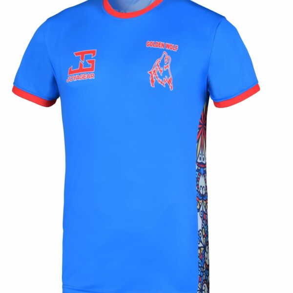 Joya Golden Wolf Dryfit Shirt Blauw