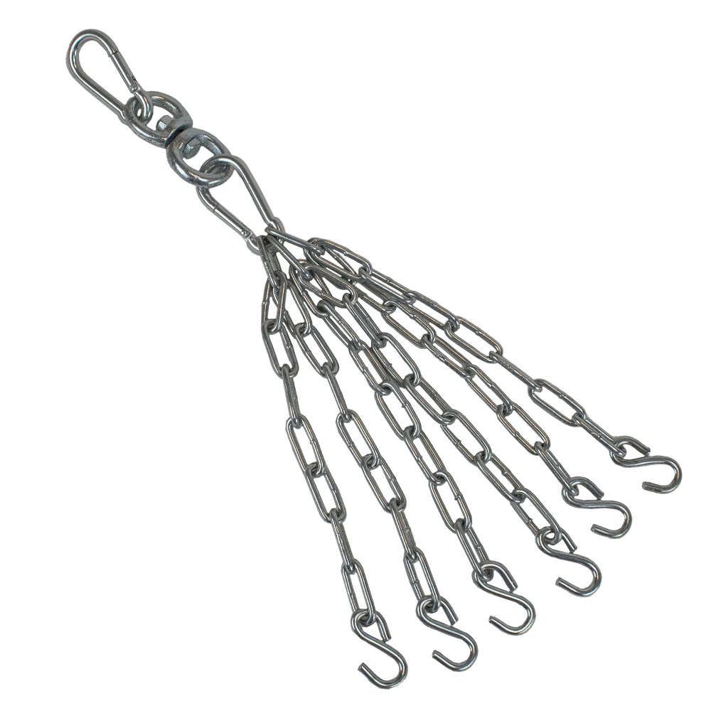 Sportief Boxing Gear Bokszakketting - 6 Punt ketting met swivel - Zilver Sportief Boxing Gear Bokszakketting - 6 Punt ketting met swivel - Zilver