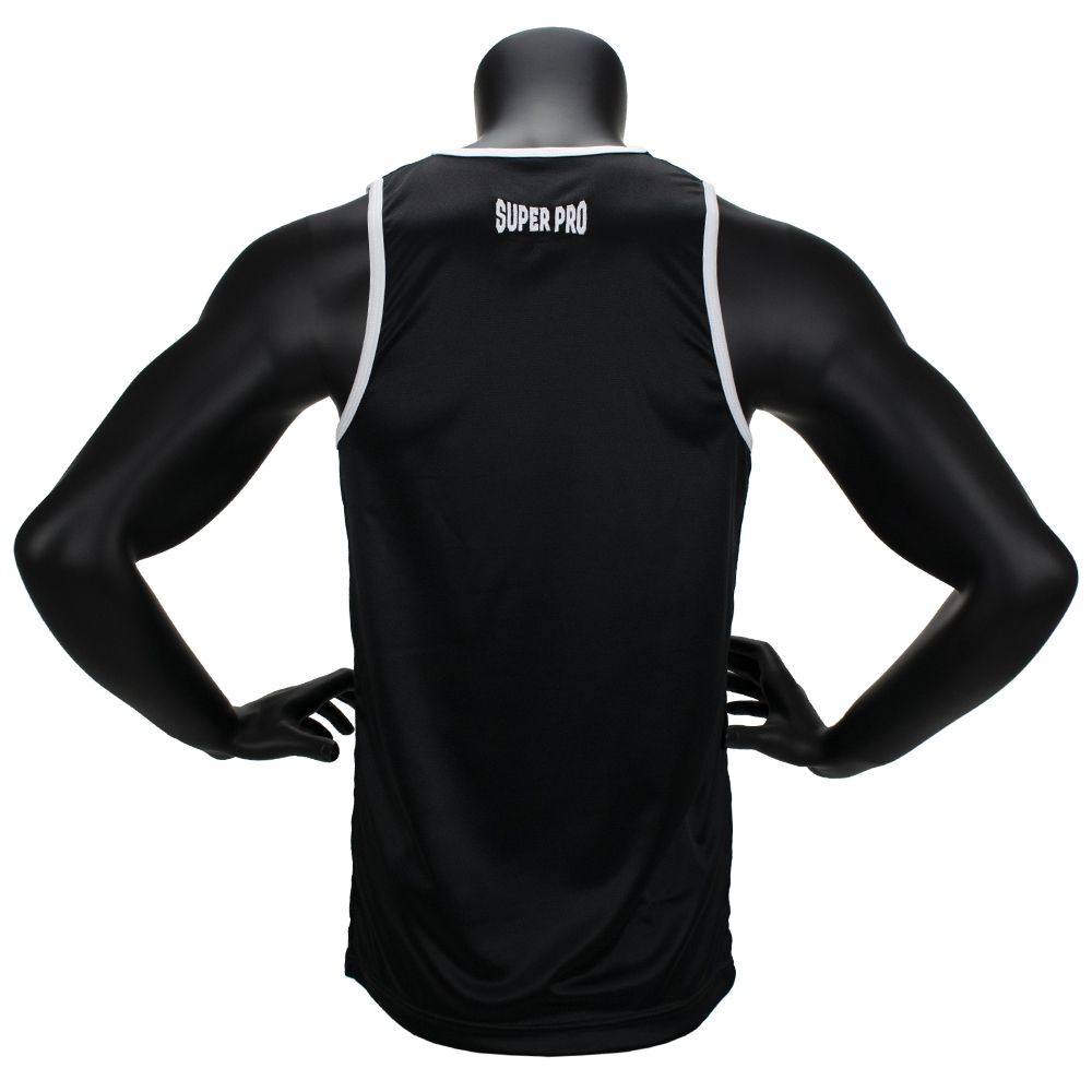 Super Pro Combat Gear Singlet - Club - Zwart / Wit Super Pro Combat Gear Singlet - Club - Zwart / Wit
