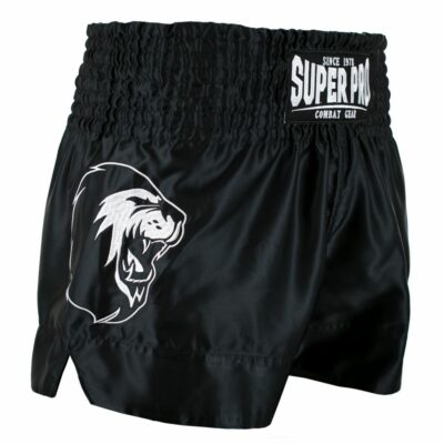 Super Pro Combat Gear Kickboksbroekje - Thai En Kickboksshort Hero - Zwart / Wit Super Pro Combat Gear Kickboksbroekje - Thai En Kickboksshort Hero - Zwart / Wit