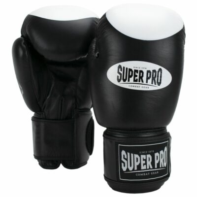 Super Pro Combat Gear Bokshandschoen - Boxer Pro - Zwart / Wit