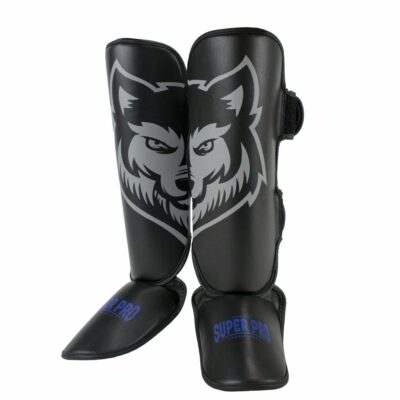Super Pro Combat Gear Scheenbeschermer - Wolf - Blauw / Grijs / Zwart Super Pro Combat Gear Scheenbeschermer - Wolf - Blauw / Grijs / Zwart
